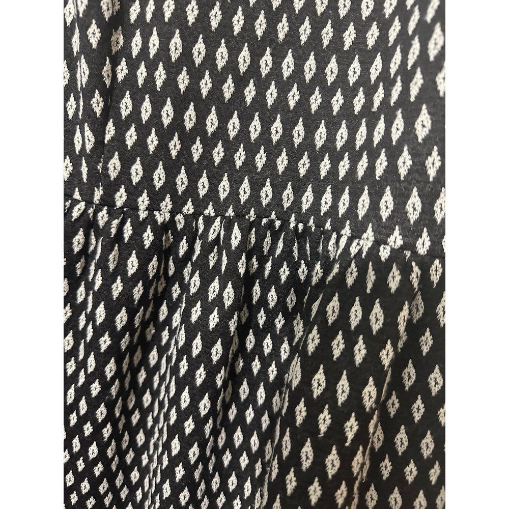 Xhilaration Sleeveless Dress Diamond Geometric Pattern Gathered Waist Size Large